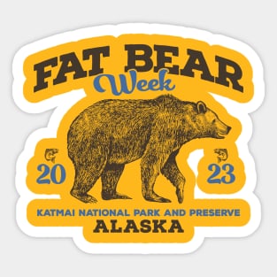 Fat Bear Week - Vintage Emblem Sticker